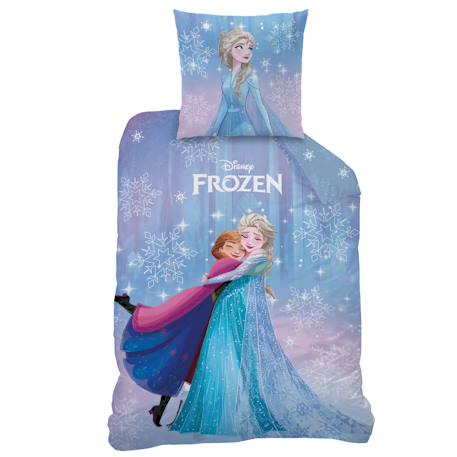Parure de lit imprimée 100% coton, disney home frozen frozenia Bleu 3 - vertbaudet enfant 
