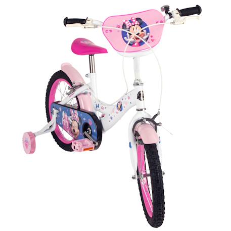 Vélo enfant disney - minnie Blanc 2 - vertbaudet enfant 