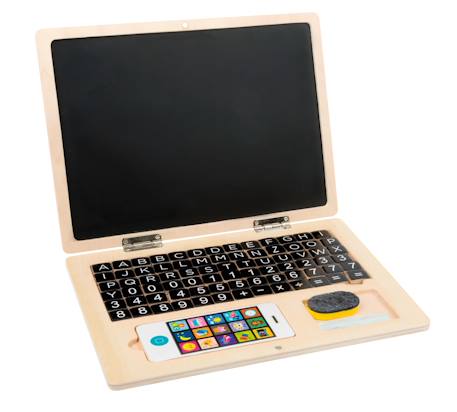 Ordinateur portable en bois Beige 5 - vertbaudet enfant 