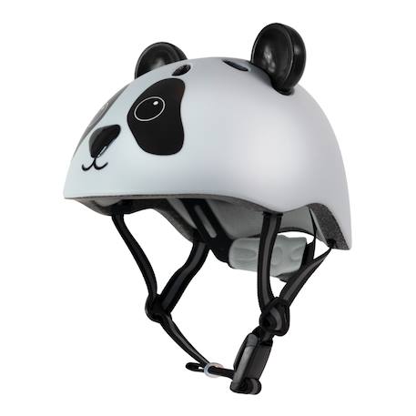 Casque enfant vélo et trotinette pandy Blanc/noir 1 - vertbaudet enfant 