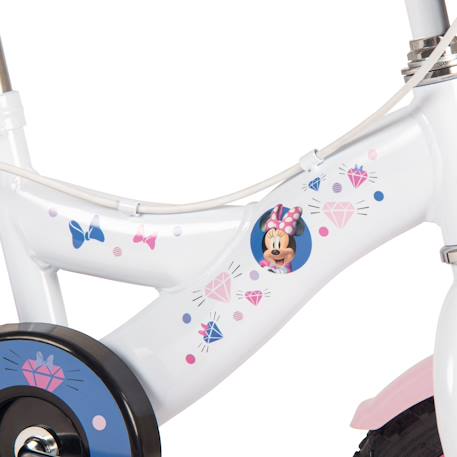 Vélo enfant disney - minnie Blanc 5 - vertbaudet enfant 