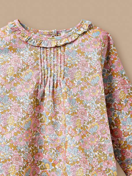 Guimpe en tissu liberty bébé Liberty annie and may rose 2 - vertbaudet enfant 