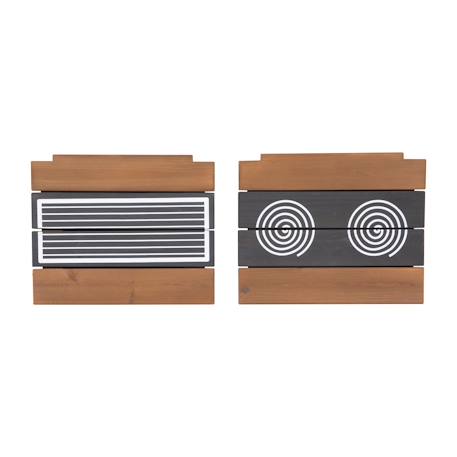 Bac à sable en bois fsc® avec cuisine extérieure intégrée Gris+Teck 12 - vertbaudet enfant 