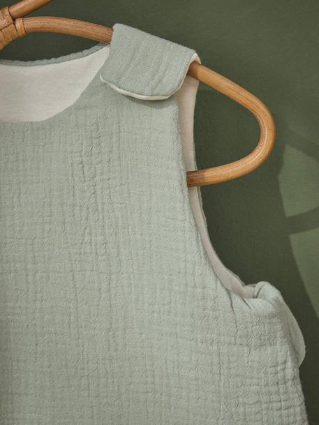 Gigoteuse gaze de coton bio 'ava' - tog 2 Celadon+Imprimé  mongolfieres 2 - vertbaudet enfant 