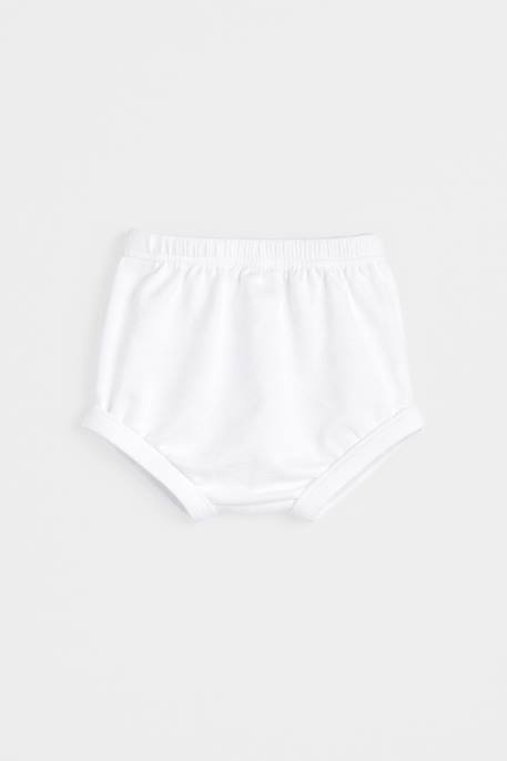 Bloomer en coton épais bébé Blanc+Desert flower+Marmo 2 - vertbaudet enfant 