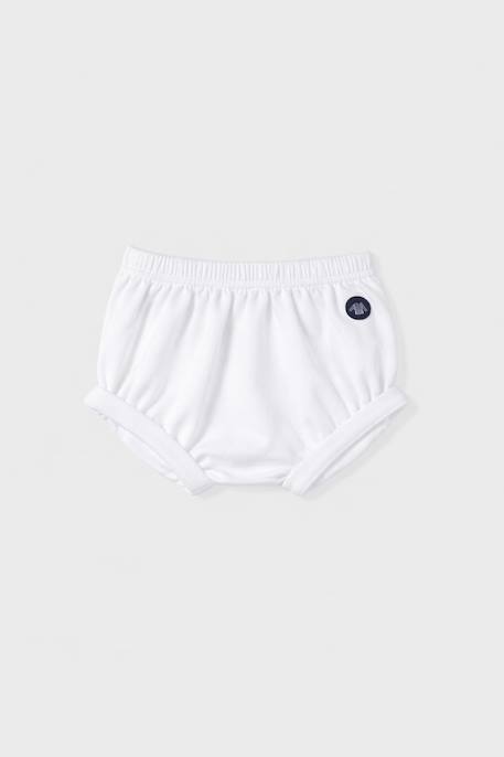 Bloomer en coton épais bébé Blanc+Desert flower+Marmo 1 - vertbaudet enfant 