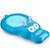 Bouée gonflable hippo Bleu, violet, blanc 1 - vertbaudet enfant 