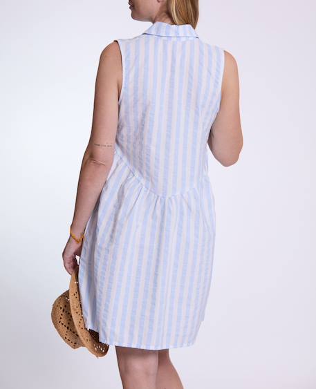 Robe chemisier de grossesse et d'allaitement agathe Bleu 6 - vertbaudet enfant 