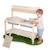 Cuisine extérieure pour enfants en bois massif Bois naturel+Gris+Teck 2 - vertbaudet enfant 