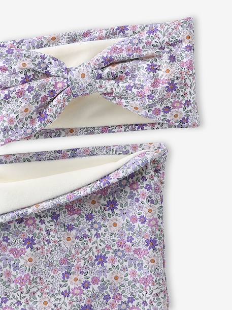 Ensemble fille bandeau et snood jersey lilas poudré 2 - vertbaudet enfant 