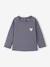 T-shirt manches longues bébé fille bleu grisé+rose pâle 1 - vertbaudet enfant 