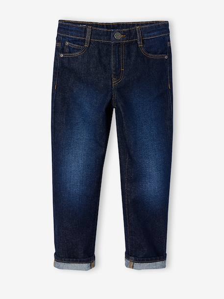 Jean droit garçon morphologie medium denim brut+stone 3 - vertbaudet enfant 