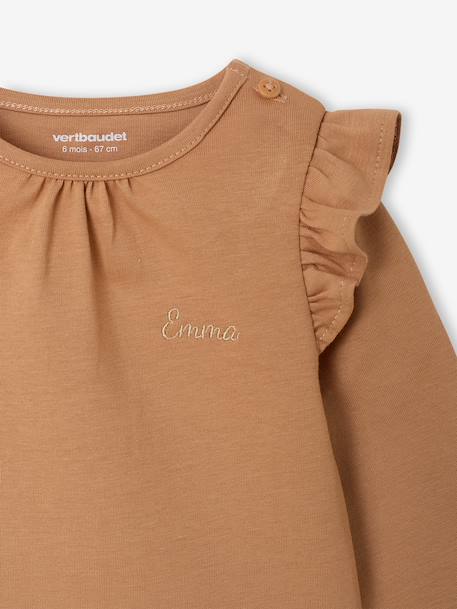 Lot de 2 T-shirts bébé Basics manches longues noisette 4 - vertbaudet enfant 