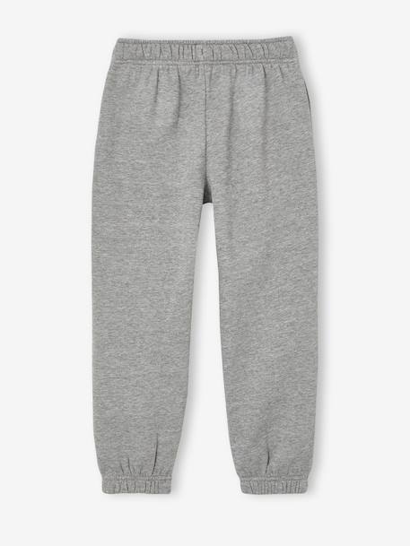 Pantalon jogging garçon gris chiné 2 - vertbaudet enfant 
