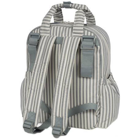 Sac à dos à langer praliné rayures moka Marron+Vert 12 - vertbaudet enfant 
