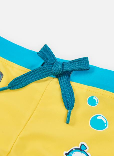 Maillot de bain garçon  à imprimé animal Jaune 3 - vertbaudet enfant 