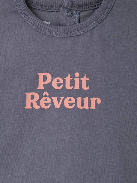 Lot de 2 T-shirts bébé garçon manches longues cacao+vert émeraude 12 - vertbaudet enfant 