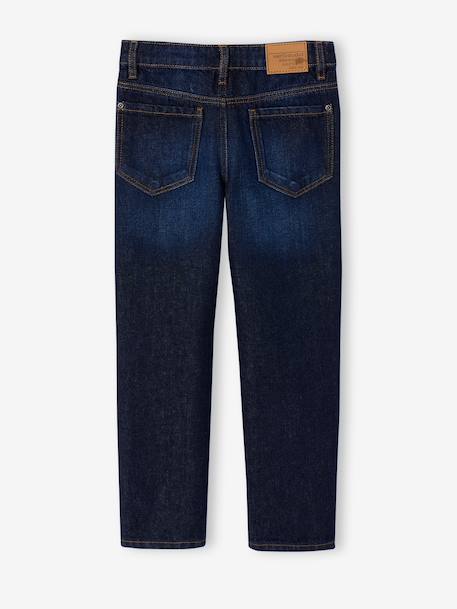 Jean droit garçon morphologie fin denim brut+stone 3 - vertbaudet enfant 
