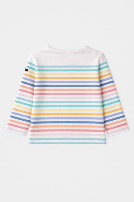 Marinière 10 couleurs enfant - coton léger Multicol granit rose blanc 2 - vertbaudet enfant 