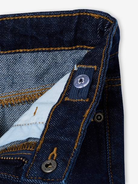 Jean droit garçon morphologie fin denim brut+stone 5 - vertbaudet enfant 