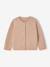 Cardigan broderie dorée coeur bébé beige+vieux rose 4 - vertbaudet enfant 