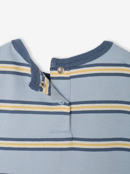 T-shirt manches longues bébé garçon bleu ciel 3 - vertbaudet enfant 
