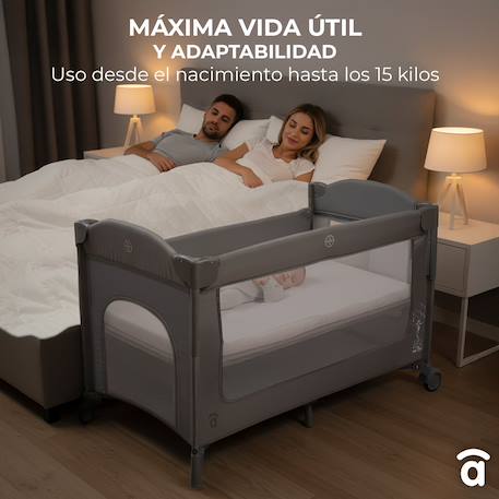 Lit de voyage cododo together Gris 6 - vertbaudet enfant 
