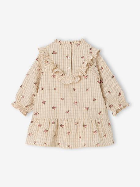 Robe bébé fille manches longues écru 2 - vertbaudet enfant 