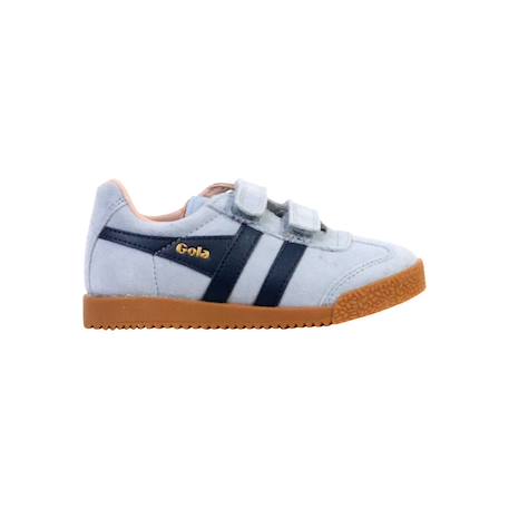 Baskets basses  à scratch  velours Bleu orange+Kaki sun noir+Marine bleu  blanc+Marine bleu ciel+Marine sage soleil+Rhino bleu orange+Vert blanc+Vert noir soleil 18 - vertbaudet enfant 