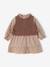 Robe 2 en 1 bébé fille manches longues chocolat 1 - vertbaudet enfant 