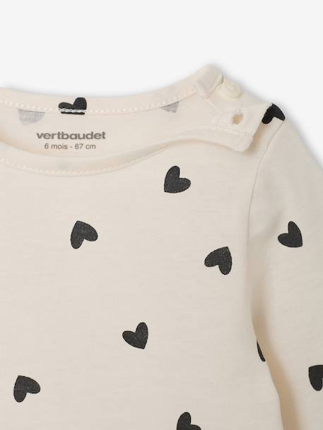 Lot de 2 T-shirts bébé Basics manches longues noisette 3 - vertbaudet enfant 