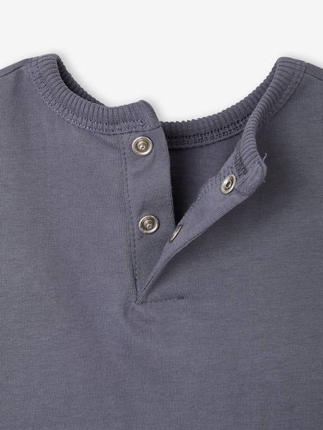Lot de 2 T-shirts bébé garçon manches longues cacao+vert émeraude 13 - vertbaudet enfant 