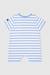 Combinaison rayée bébé - coton léger Blanc/placid blue 2 - vertbaudet enfant 