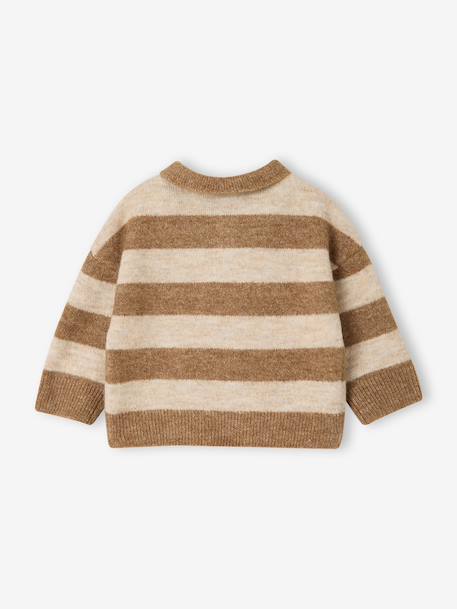 Pull polo bébé garçon taupe 2 - vertbaudet enfant 