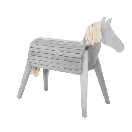 Cheval de voltige en bois massif Gris+Teck 3 - vertbaudet enfant 