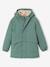 Parka garçon à capuche doublure sherpa Anthracite+kaki+vert sauge 16 - vertbaudet enfant 