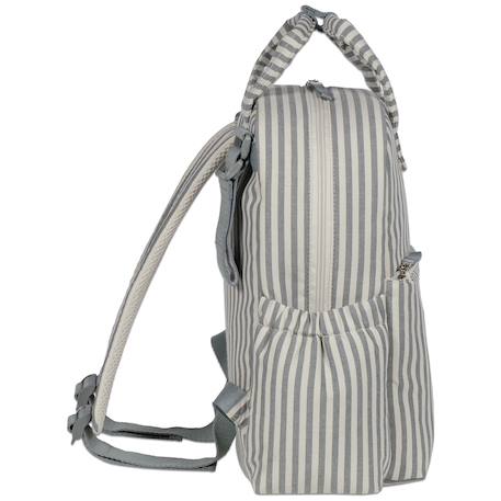 Sac à dos à langer praliné rayures moka Marron+Vert 11 - vertbaudet enfant 