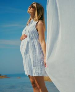 Robe chemisier de grossesse et d'allaitement agathe  - vertbaudet enfant