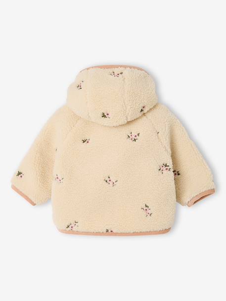 Manteau à capuche bébé fille vanille 2 - vertbaudet enfant 