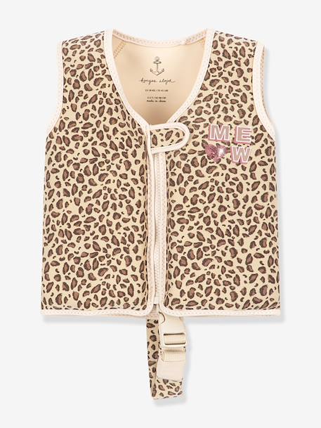Gilet de flottaison Kitty Leopard marron imprimé 1 - vertbaudet enfant 