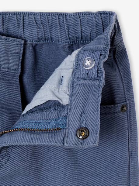 Pantalon battle garçon bleu jean+olive 6 - vertbaudet enfant 