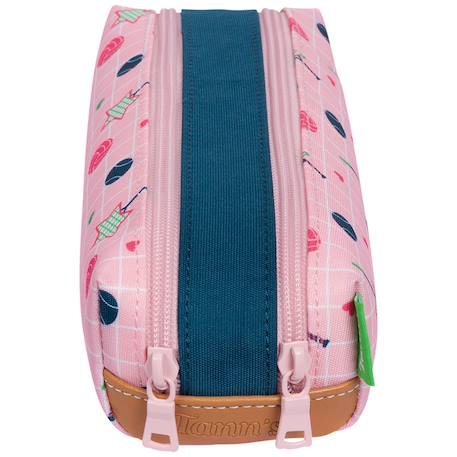 Trousse double les fantaisies Caroline Vert, rose 2 - vertbaudet enfant 