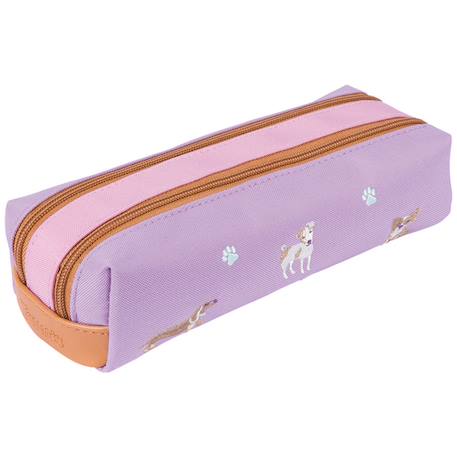 Trousse double les fantaisies mila Violet, rose 2 - vertbaudet enfant 