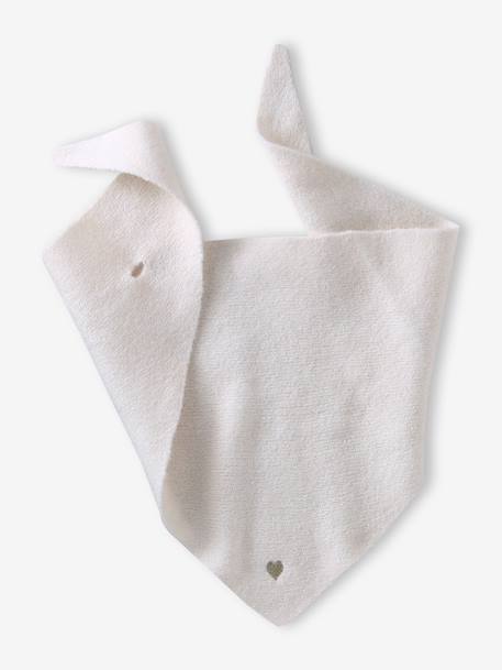 Echarpe triangle en tricot fille écru 2 - vertbaudet enfant 