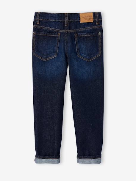 Jean droit garçon morphologie fin denim brut+stone 4 - vertbaudet enfant 