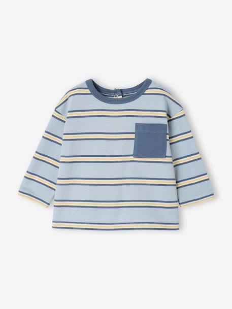 T-shirt manches longues bébé garçon bleu ciel 1 - vertbaudet enfant 