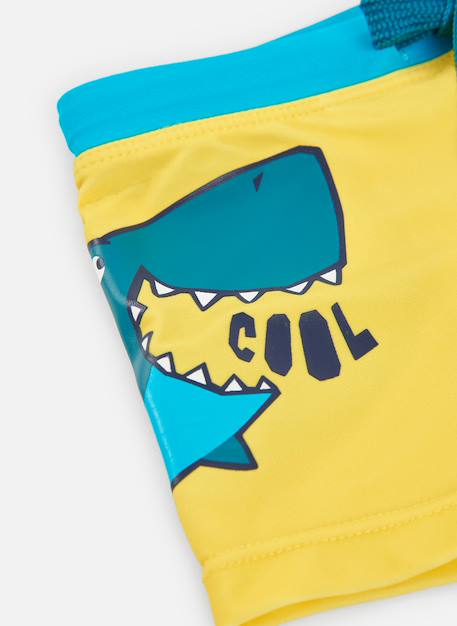 Maillot de bain garçon  à imprimé animal Jaune 4 - vertbaudet enfant 