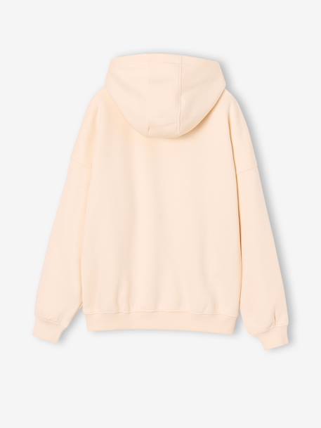 Sweat à capuche fille écru 2 - vertbaudet enfant 