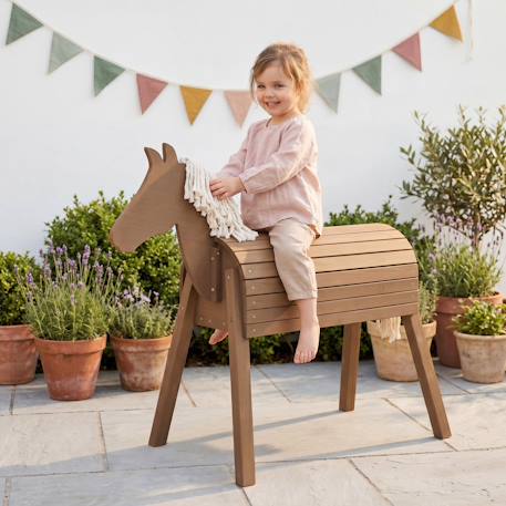 Cheval de voltige en bois massif Gris+Teck 5 - vertbaudet enfant 