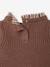 Robe 2 en 1 bébé fille manches longues chocolat 4 - vertbaudet enfant 